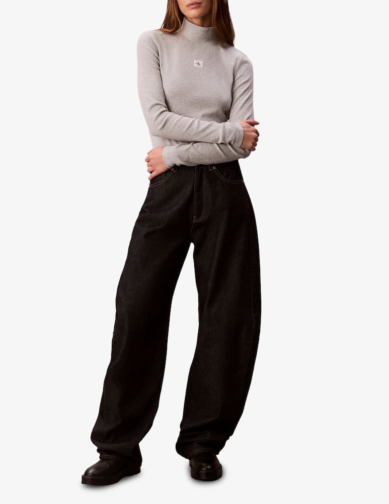 Calvin Klein Jeans Woven label turtleneck - picture 2