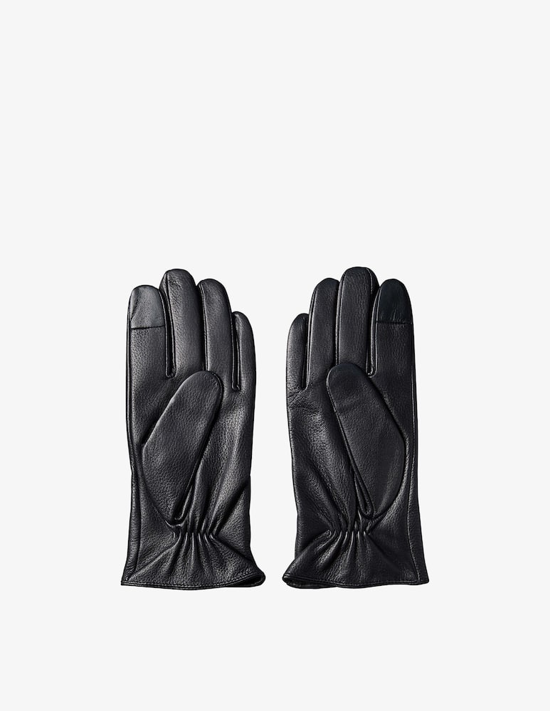 Calvin Klein Classic pebble leather gloves - picture 2 Calvin Klein Classic pebble leather gloves - picture 2