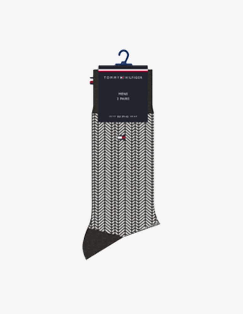 Tommy Hilfiger Calze herringbone mouliné 2 paia - immagine 1