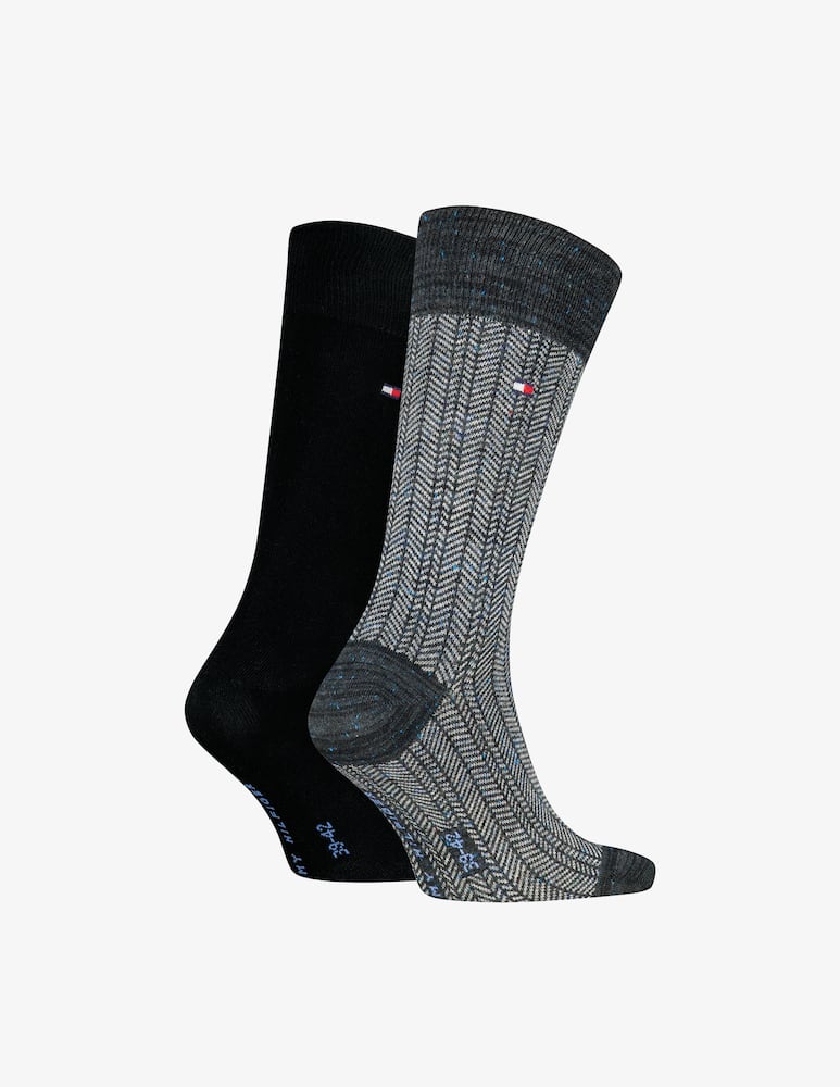 Tommy Hilfiger Calze herringbone mouliné 2 paia - immagine 3