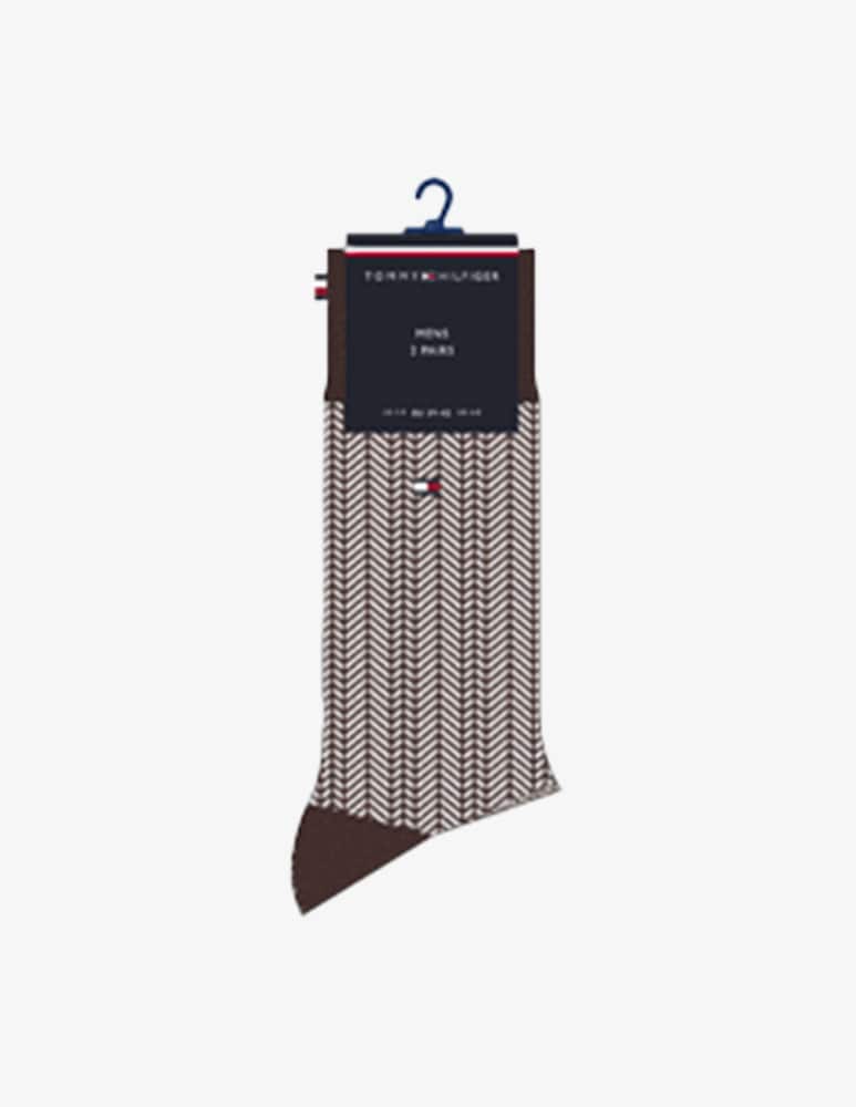Tommy Hilfiger Calze motivo chevron 2 paia - immagine 1