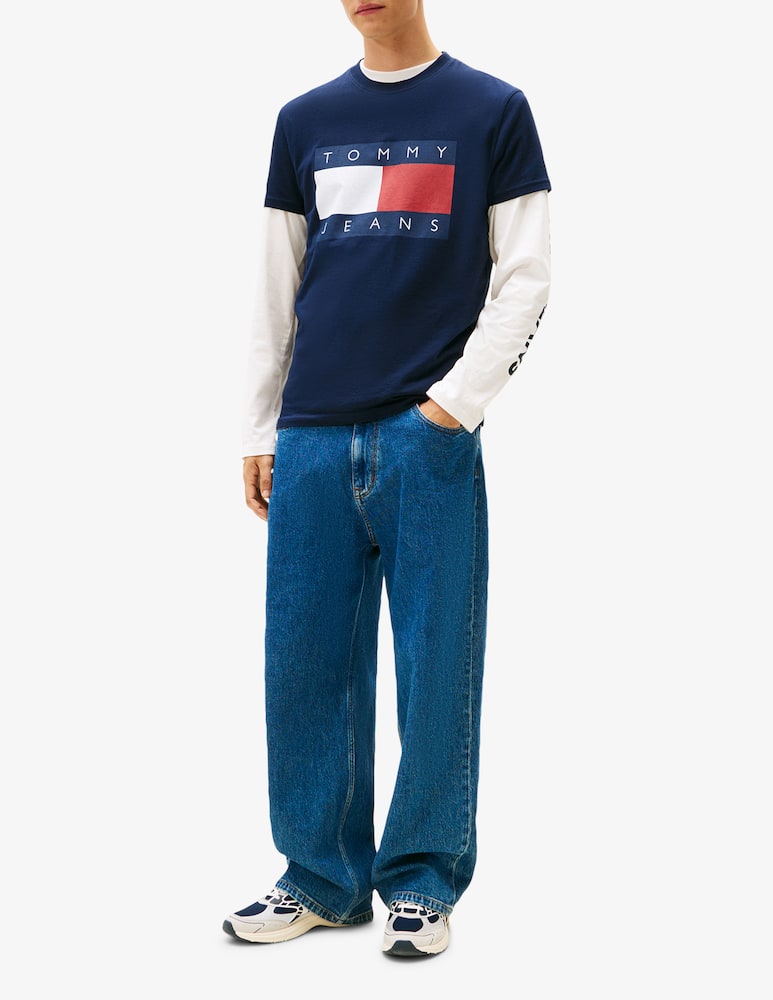 rinascente Tommy Jeans Flag logo t-shirt