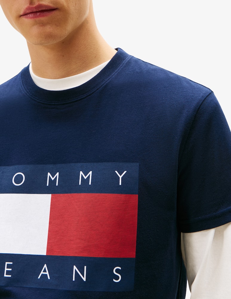 rinascente Tommy Jeans Flag logo t-shirt