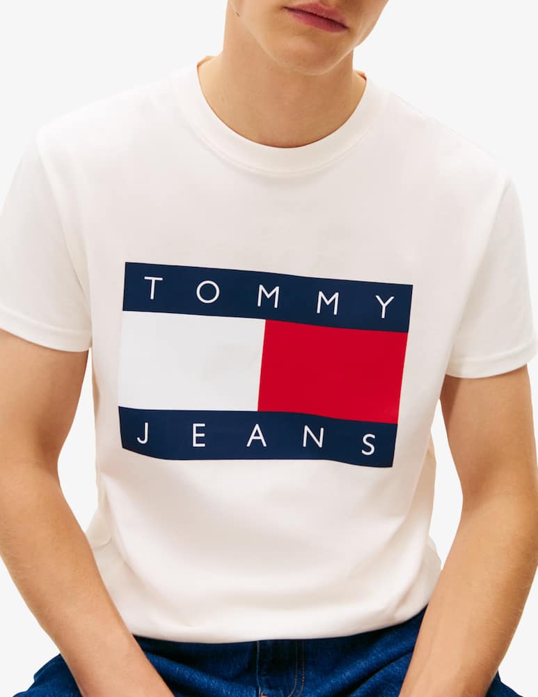rinascente Tommy Jeans Flag logo t-shirt