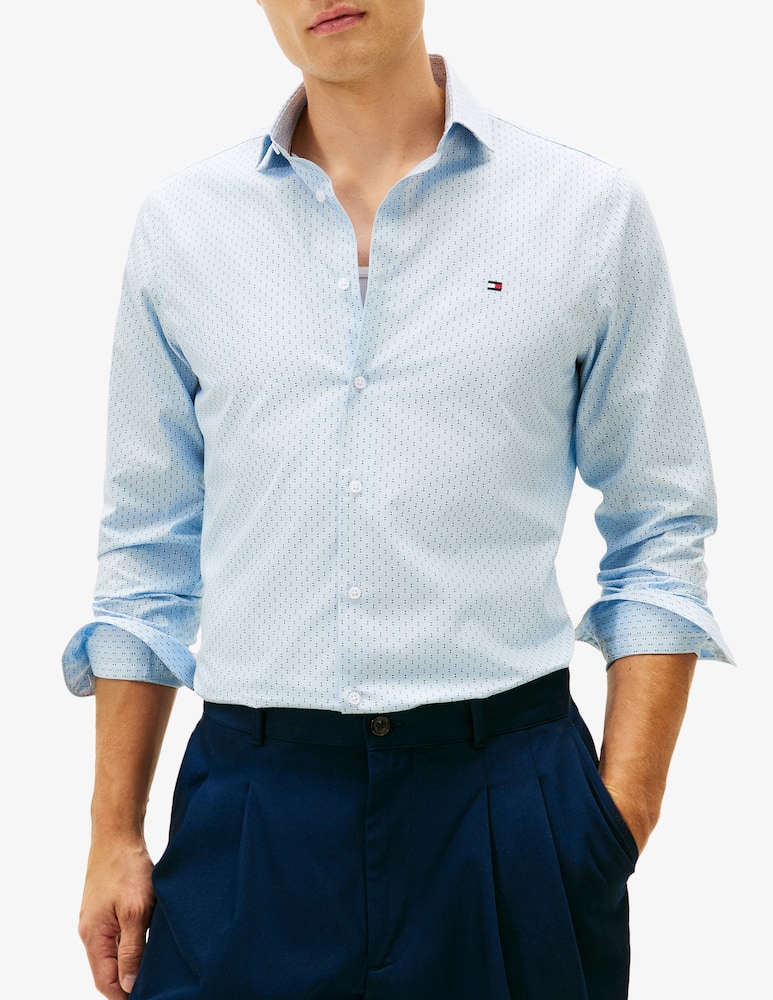 Tommy Hilfiger Camicia in poplin stampa mini - immagine 1 Tommy Hilfiger Camicia in poplin stampa mini - immagine 1