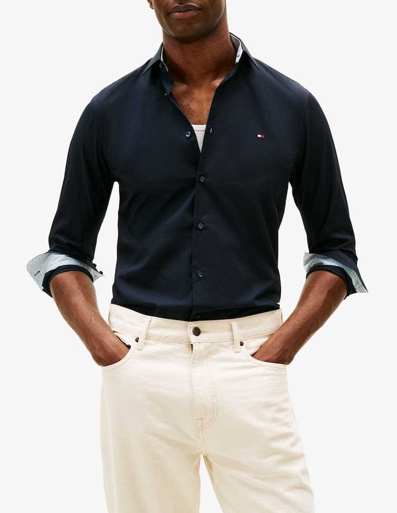 rinascente Tommy Hilfiger Camicia in popeline contrasto