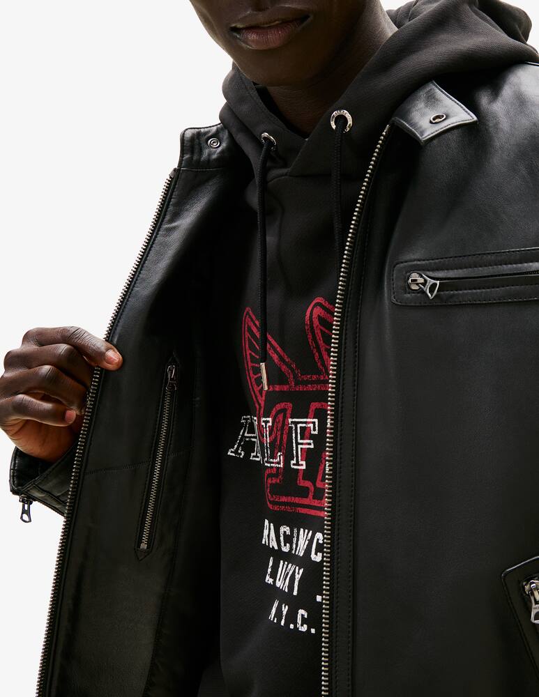 rinascente Tommy Hilfiger Giacca in pelle cafe racer