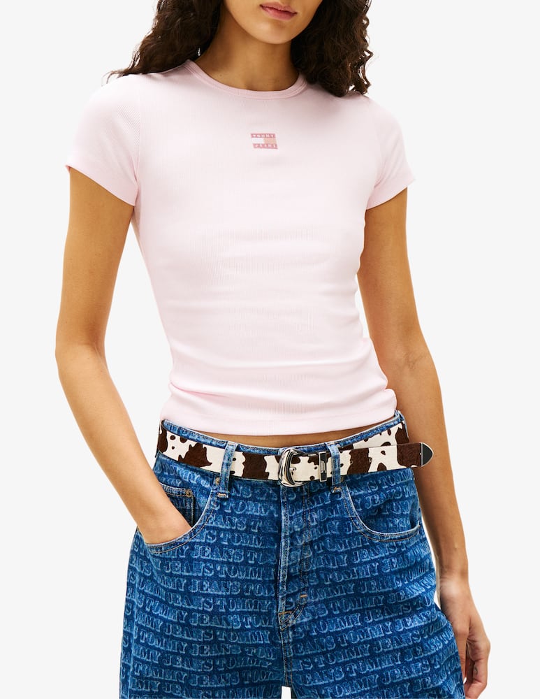 rinascente Tommy Jeans T-shirt slim con logo