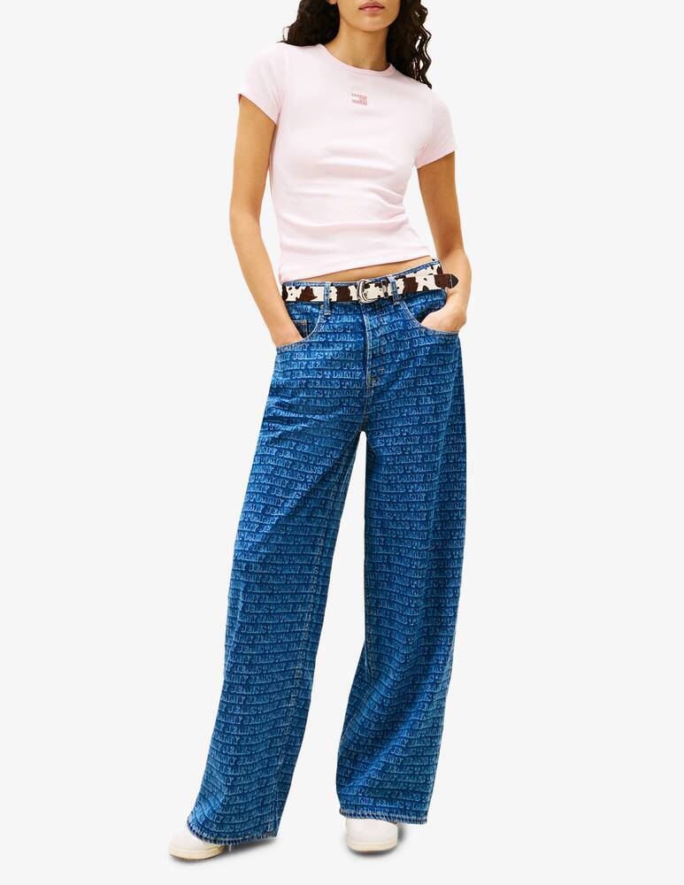 rinascente Tommy Jeans T-shirt slim con logo