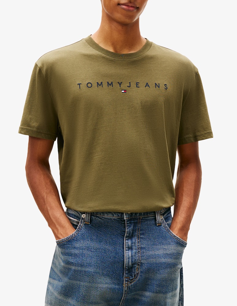 rinascente Tommy Jeans Tommy linear logo t-shirt