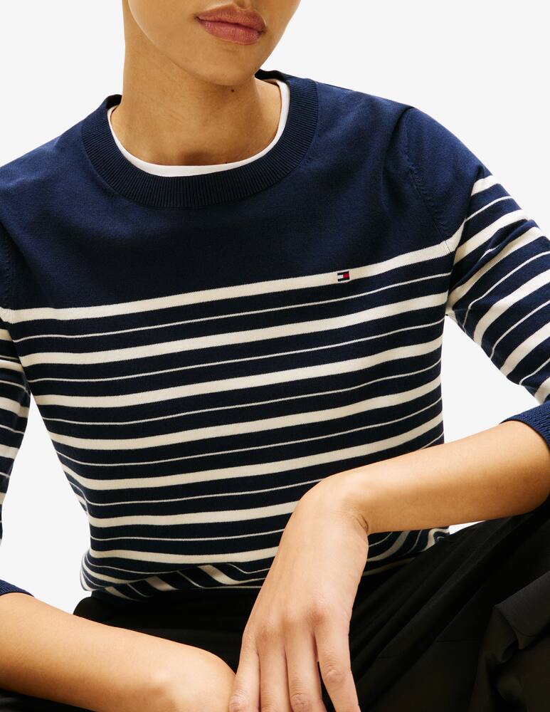 Tommy Hilfiger Striped crewneck sweater - picture 4 Tommy Hilfiger Striped crewneck sweater - picture 4