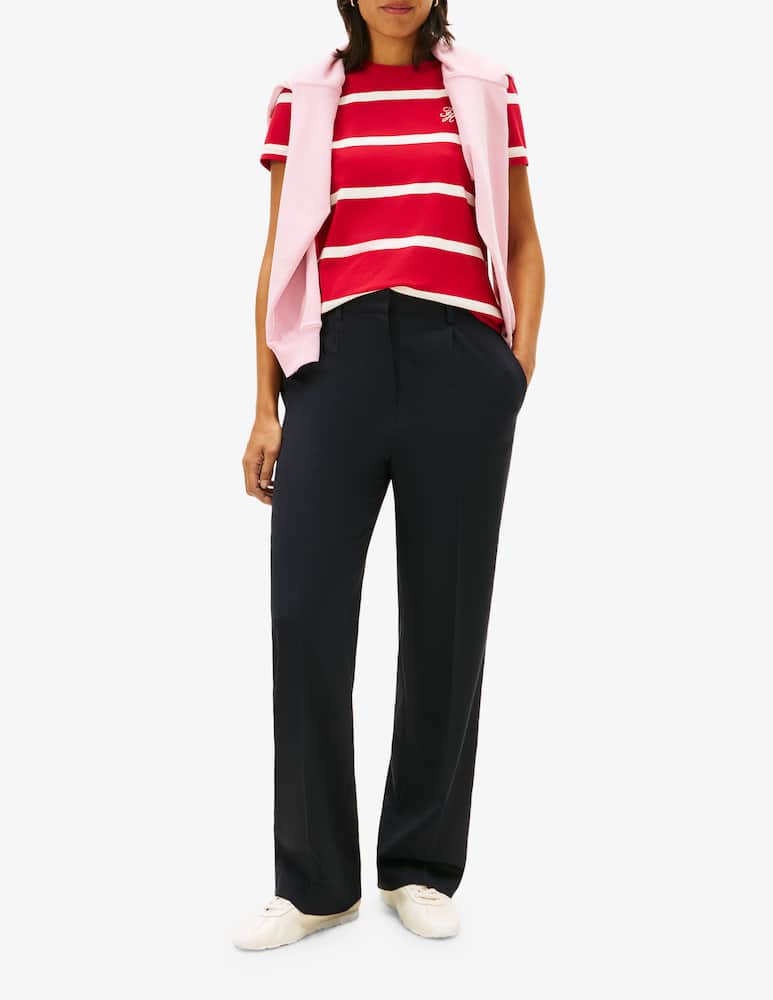 rinascente Tommy Hilfiger Script logo stripe t-shirt