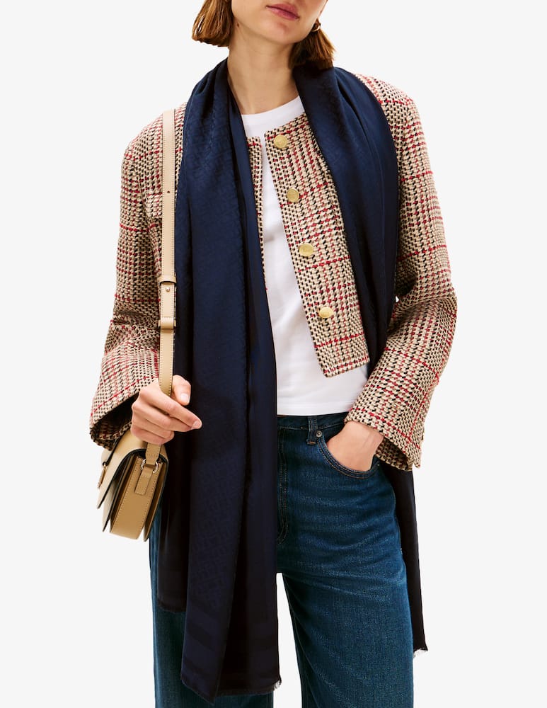 rinascente Tommy Hilfiger Sciarpa monogramma TH