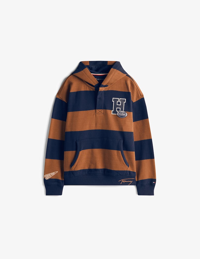 rinascente Tommy Hilfiger Varsity stripe hoodie