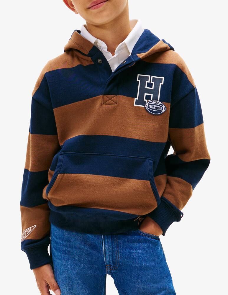 rinascente Tommy Hilfiger Varsity stripe hoodie