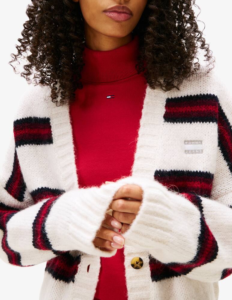 rinascente Tommy Jeans Badge stripe cardigan