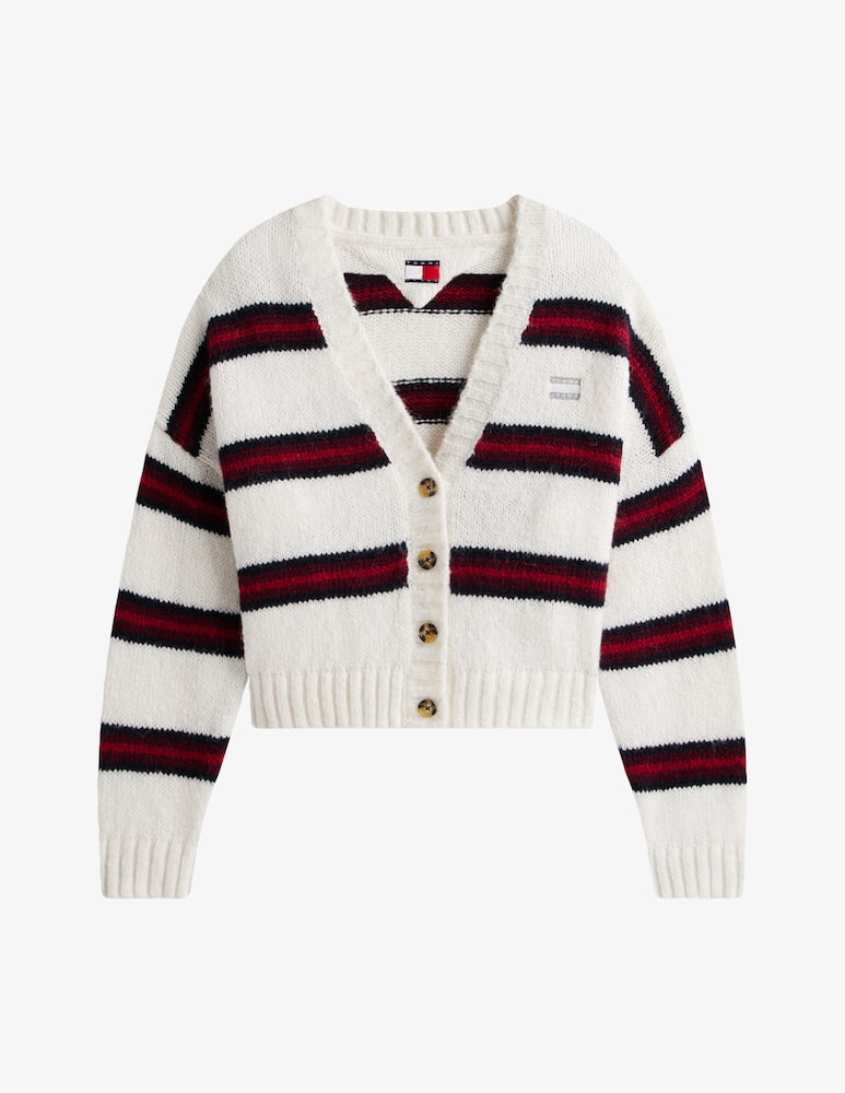 rinascente Tommy Jeans Badge stripe cardigan