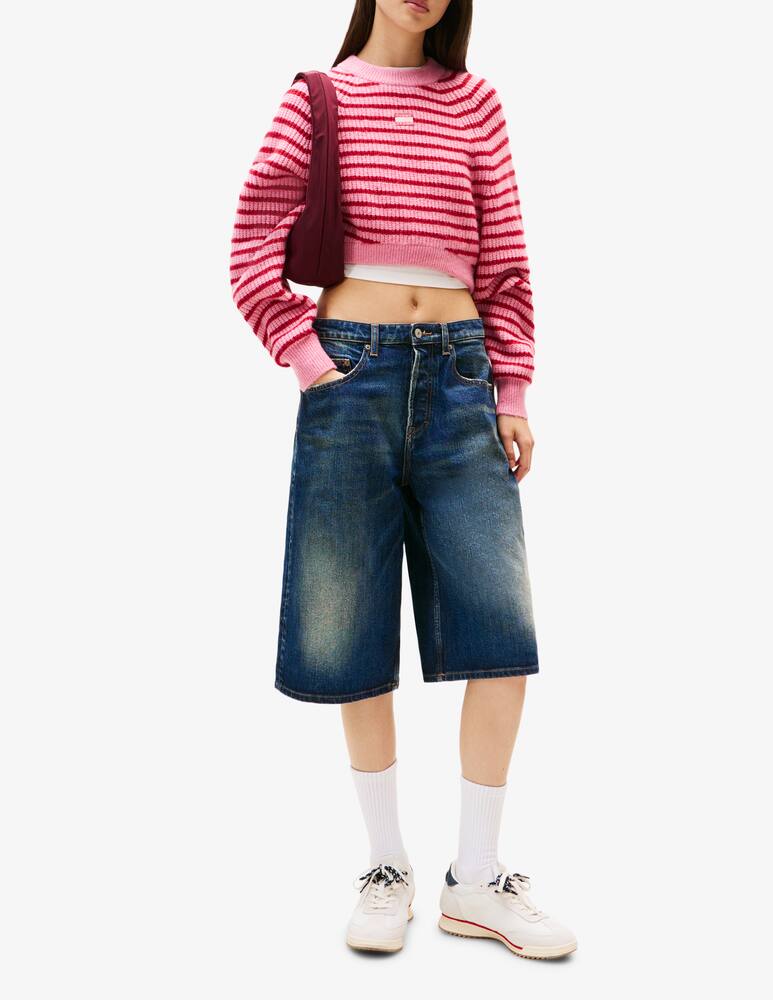Tommy Jeans Maglione crop a righe - immagine 2 Tommy Jeans Maglione crop a righe - immagine 2