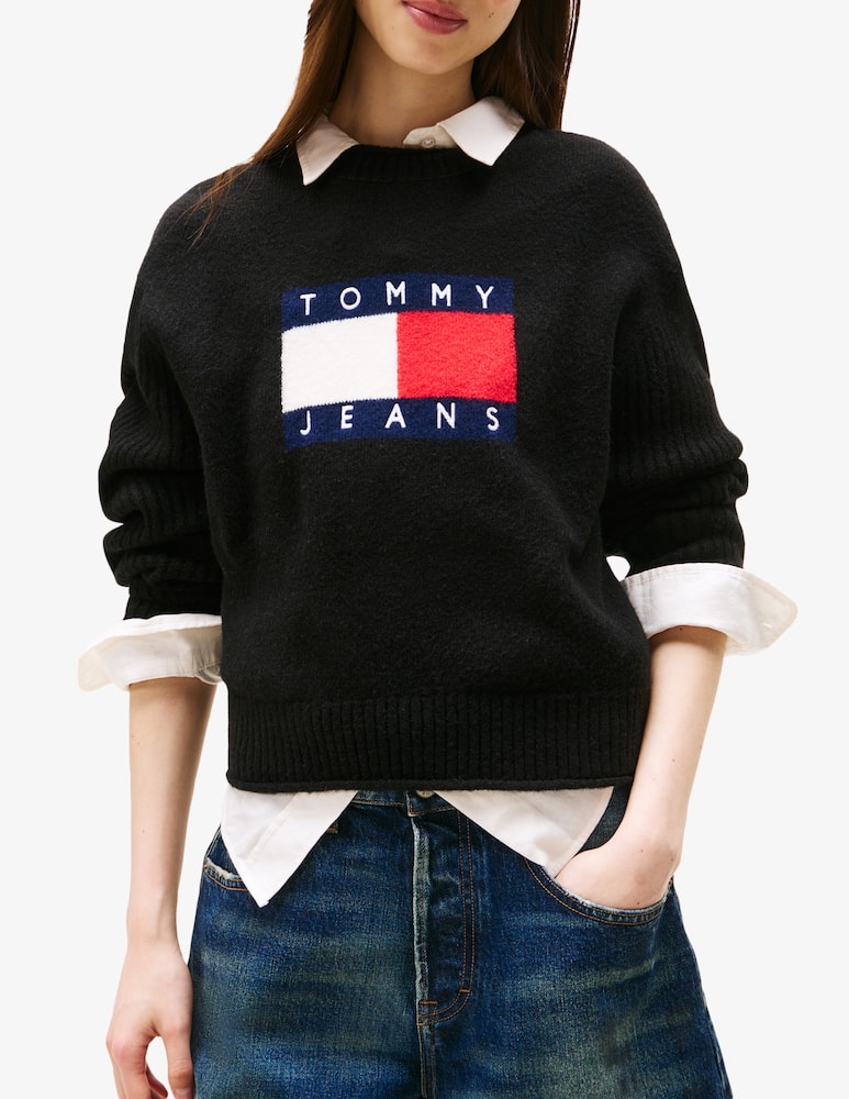 rinascente Tommy Jeans Flag logo sweater