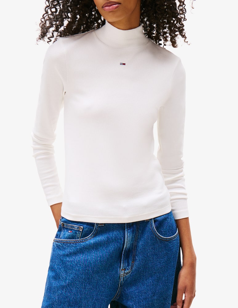 rinascente Tommy Jeans Essential mock neck jumper