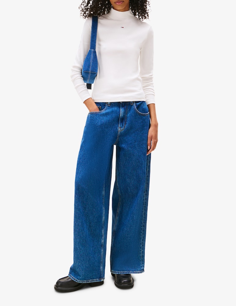 rinascente Tommy Jeans Essential mock neck jumper