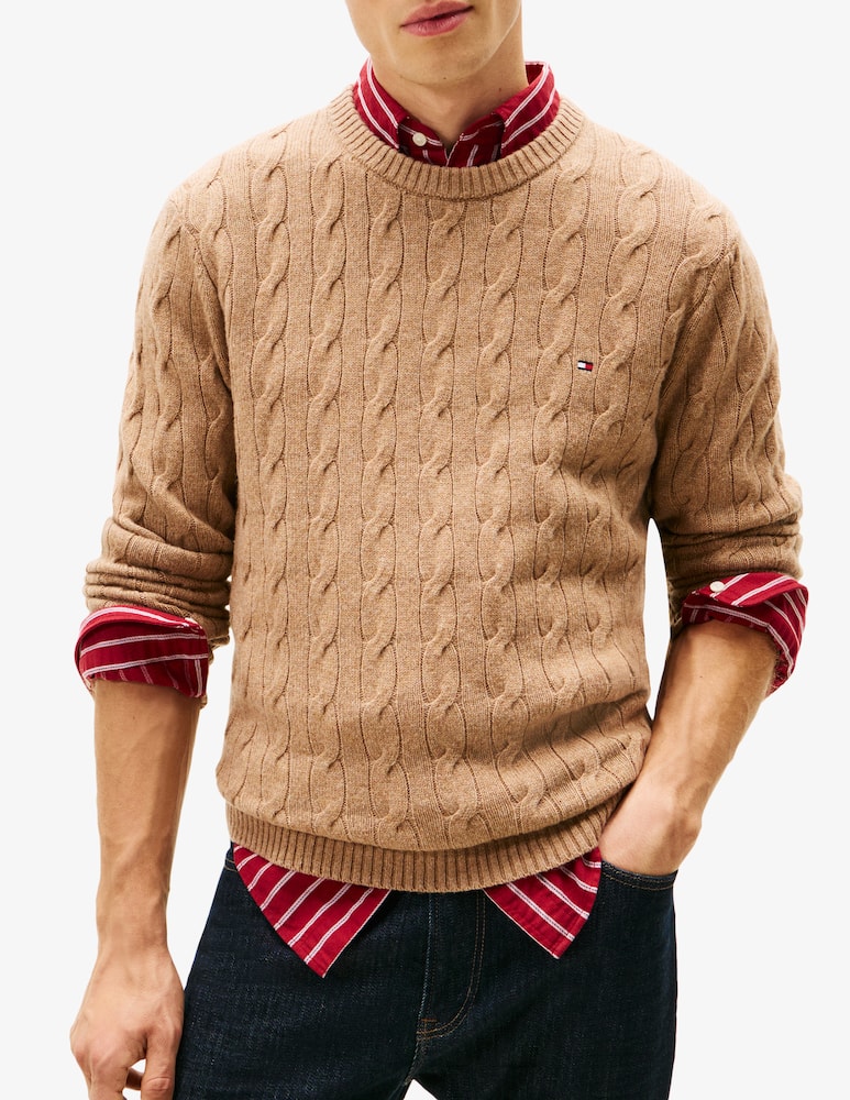 Tommy Hilfiger Maglione trecce lambswool - immagine 1 Tommy Hilfiger Maglione trecce lambswool - immagine 1