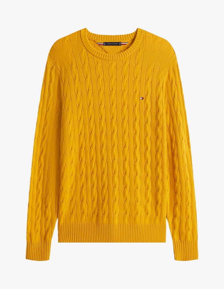 Tommy Hilfiger Maglia girocollo a trecce in lana - immagine 5 Tommy Hilfiger Maglia girocollo a trecce in lana - immagine 5