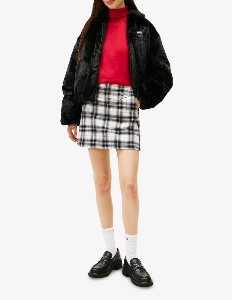 rinascente Tommy Jeans Faux fur bomber jacket