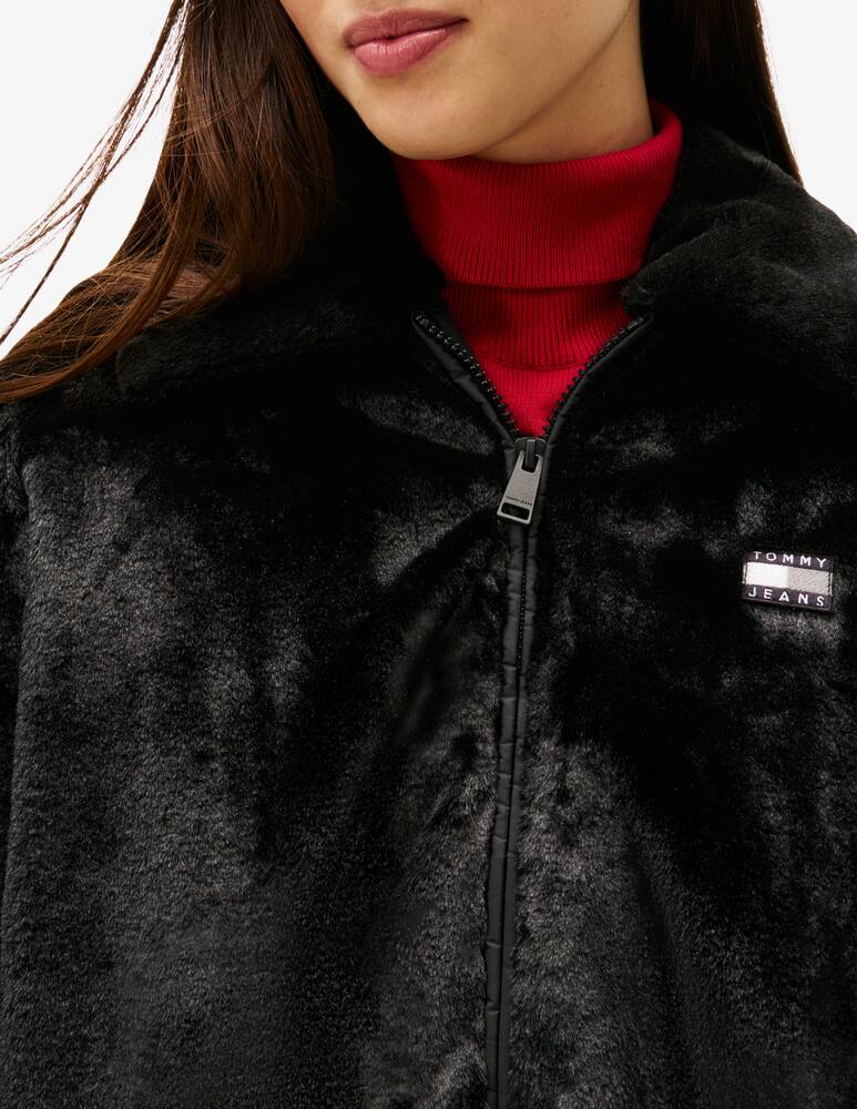 rinascente Tommy Jeans Faux fur bomber jacket
