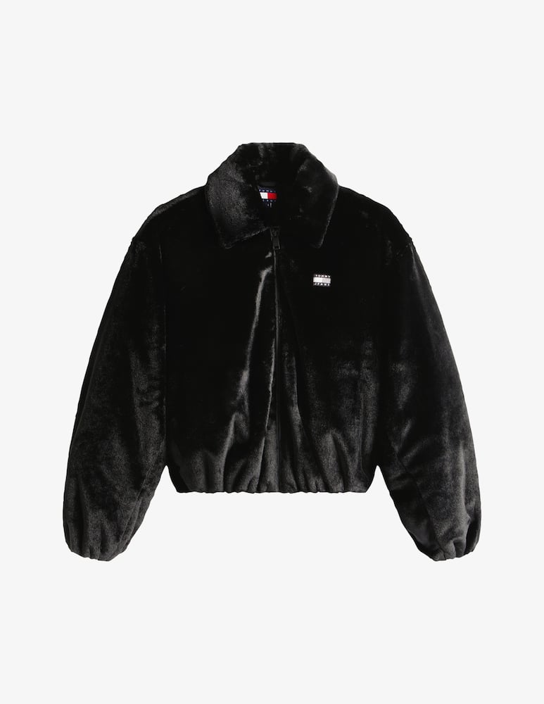 rinascente Tommy Jeans Faux fur bomber jacket