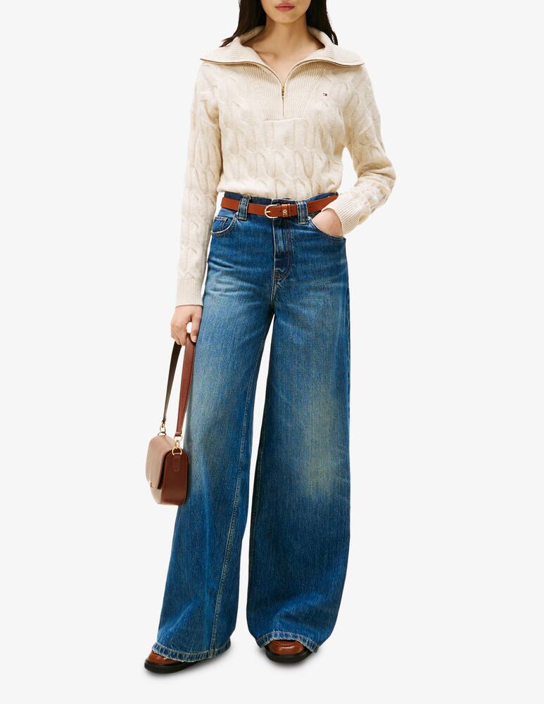 rinascente Tommy Hilfiger Soft wool cable zip sweater