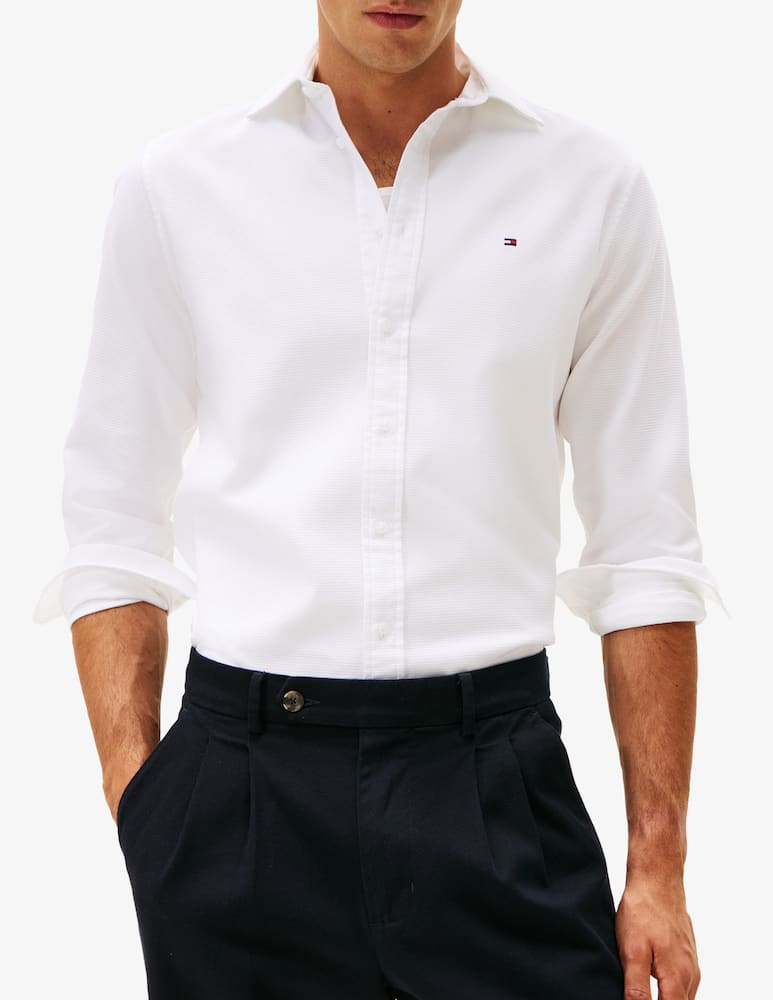 rinascente Tommy Hilfiger Dobby structured shirt