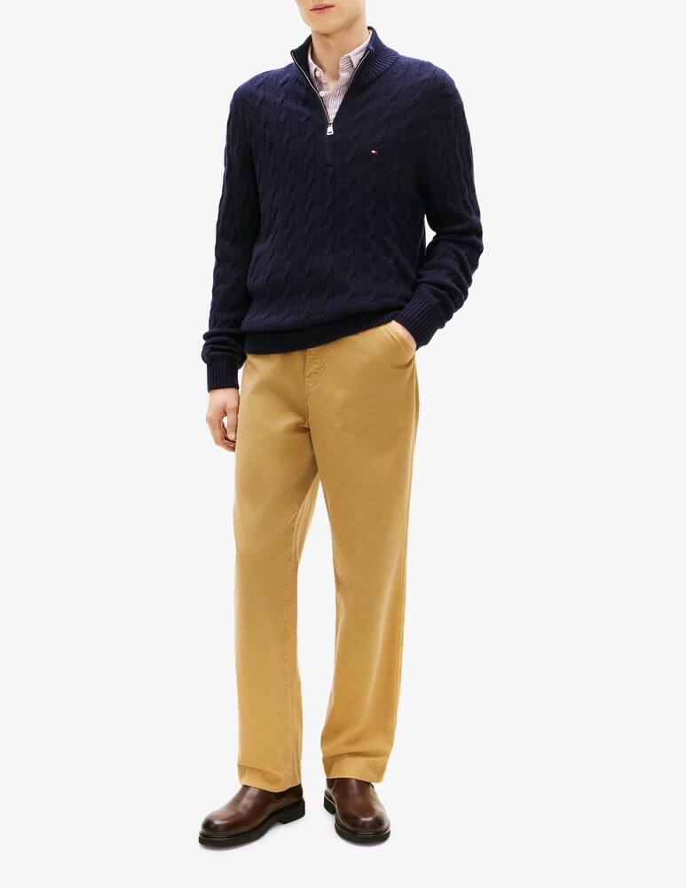 rinascente Tommy Hilfiger Maglia in lana con zip e trecce