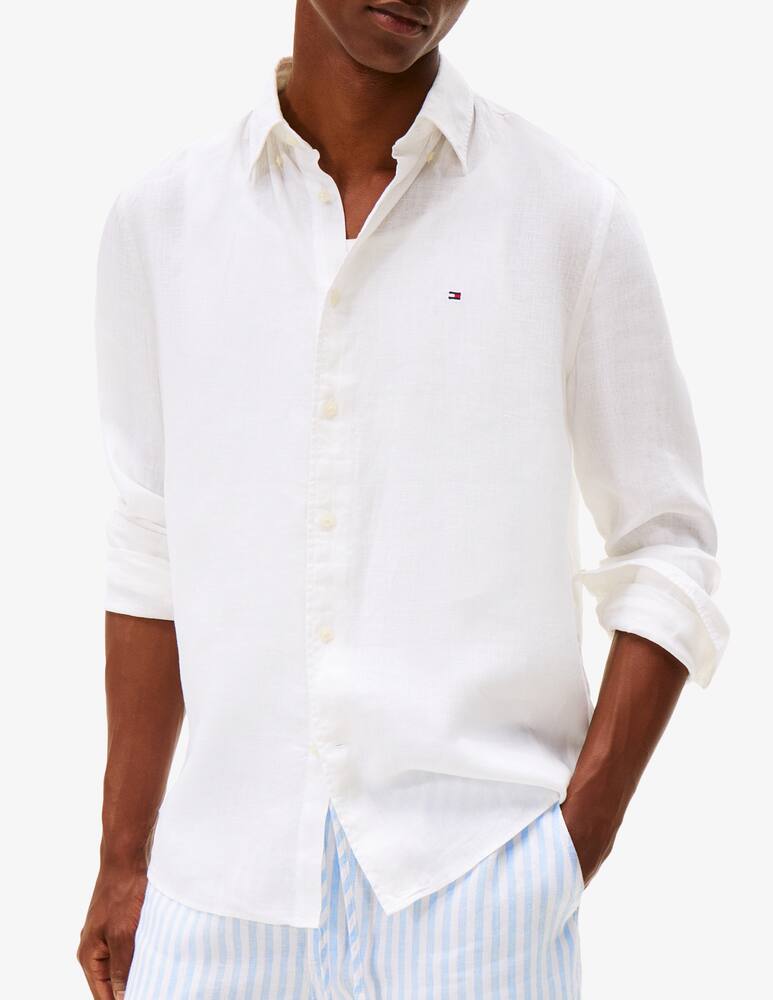 rinascente Tommy Hilfiger Camicia in lino tinta unita