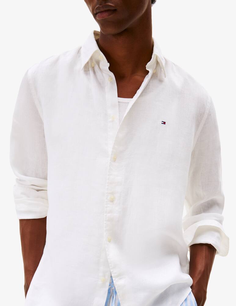 rinascente Tommy Hilfiger Camicia in lino tinta unita