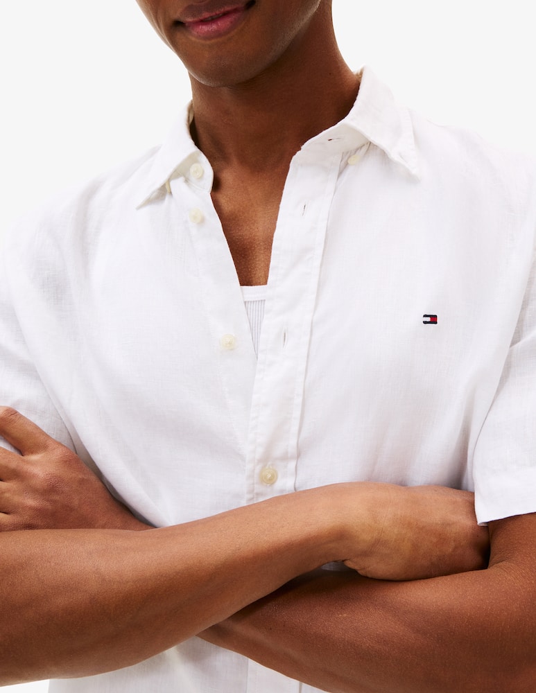 rinascente Tommy Hilfiger Linen short-sleeve shirt
