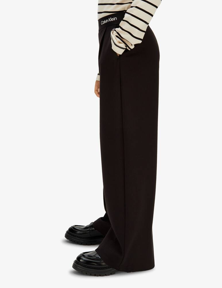 rinascente Calvin Klein Logo tape wide leg trousers