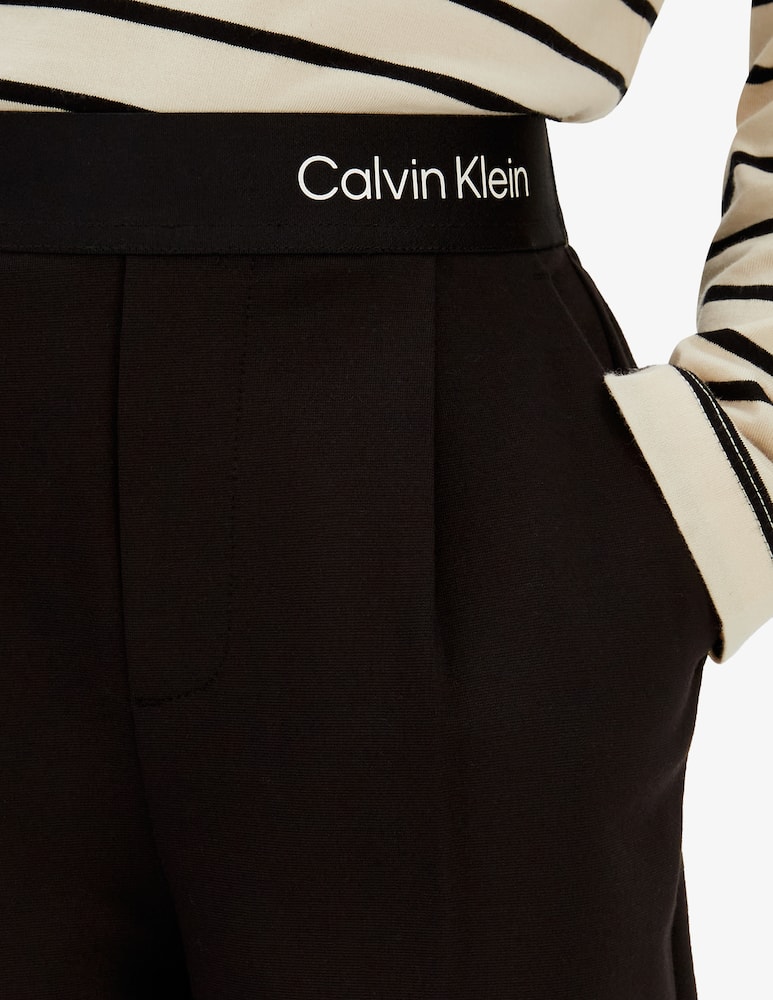 rinascente Calvin Klein Logo tape wide leg trousers