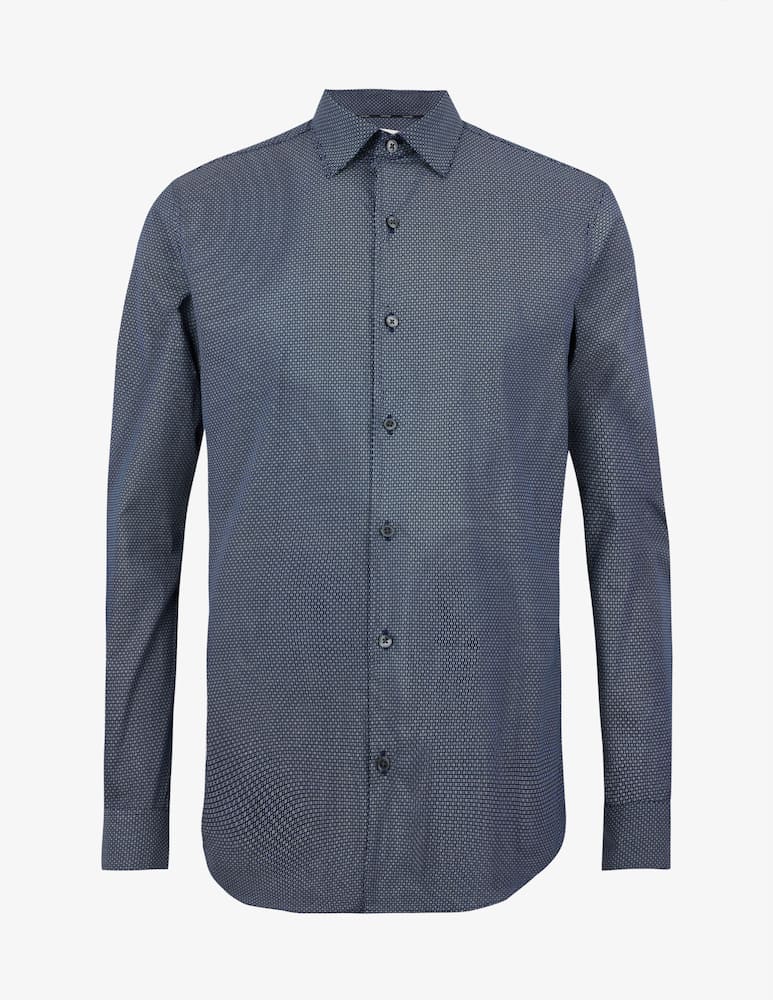 rinascente Calvin Klein Camicia slim fit popeline microprint