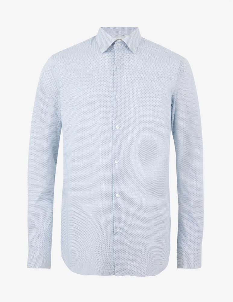 Calvin Klein Camicia slim fit popeline microstampa - immagine 1 Calvin Klein Camicia slim fit popeline microstampa - immagine 1