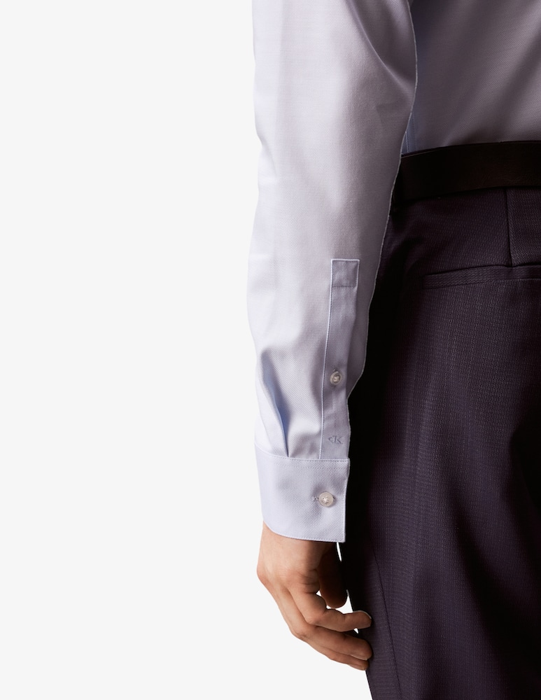 Calvin Klein Camicia slim stretch microstruttura - immagine 4 Calvin Klein Camicia slim stretch microstruttura - immagine 4