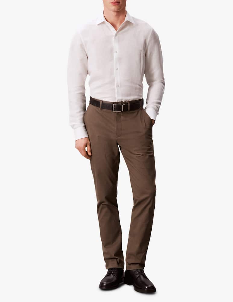 rinascente Calvin Klein Camicia slim lino misto