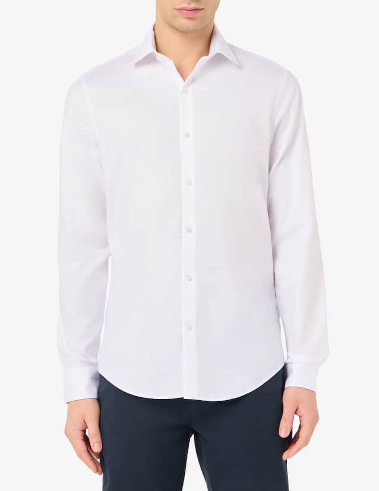 rinascente Calvin Klein Slim twill shirt with contrast collar