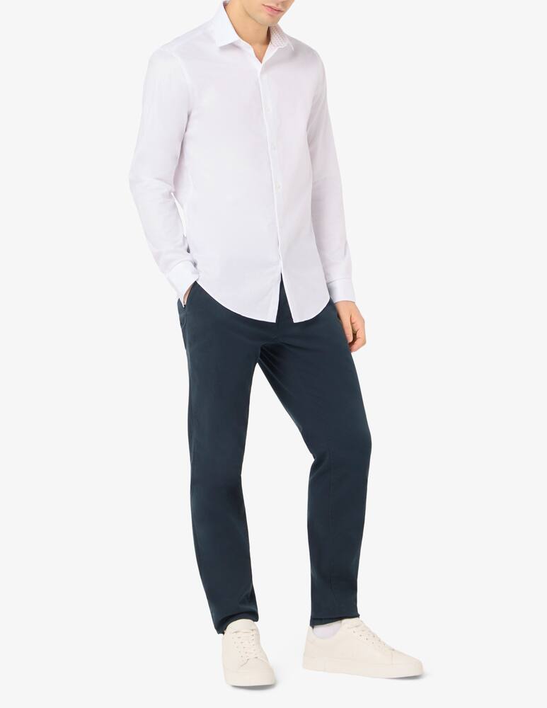 rinascente Calvin Klein Slim twill shirt with contrast collar