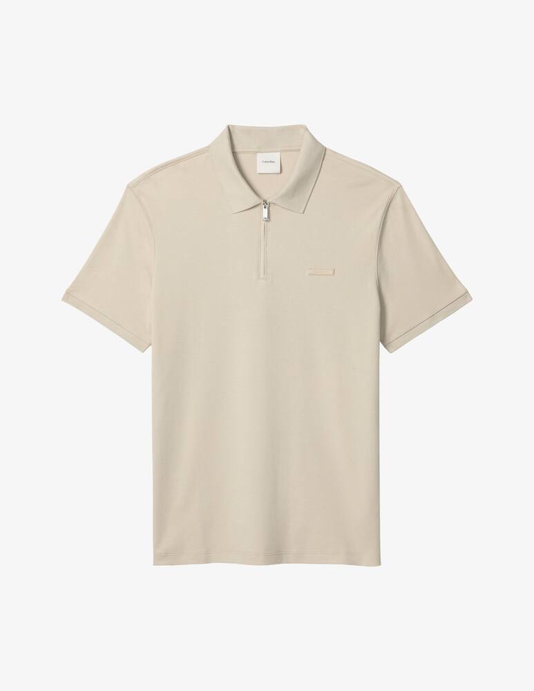 Calvin Klein Polo zip supima tshirt - picture 1 Calvin Klein Polo zip supima tshirt - picture 1