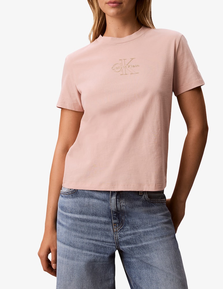 rinascente Calvin Klein Jeans T-shirt con logo foil