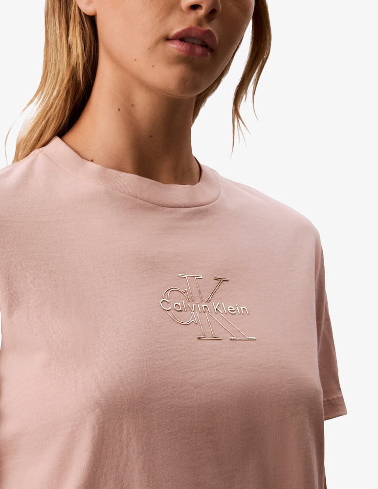 rinascente Calvin Klein Jeans T-shirt con logo foil