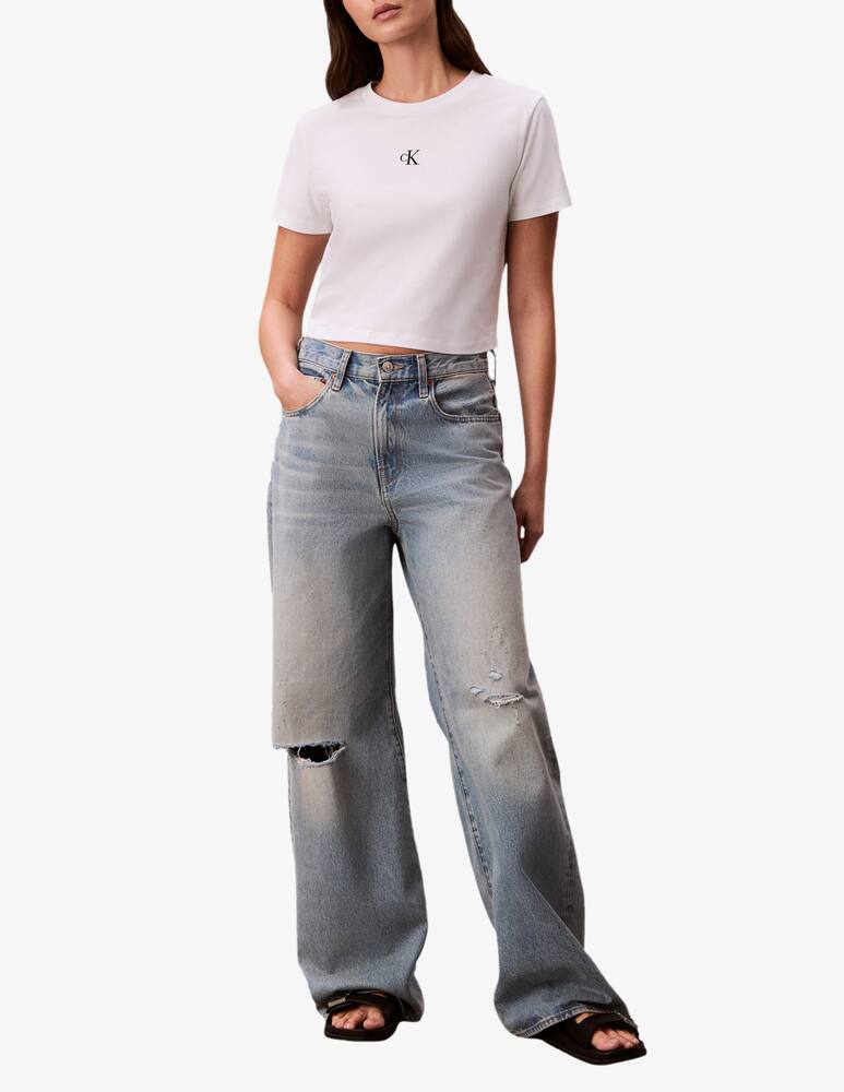 Calvin Klein Jeans Cropped t-shirt logo - immagine 2 Calvin Klein Jeans Cropped t-shirt logo - immagine 2