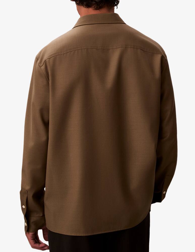 Calvin Klein Overshirt in twill di lana Mix&Match - immagine 3 Calvin Klein Overshirt in twill di lana Mix&Match - immagine 3