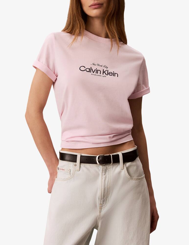 Calvin Klein Jeans T-shirt logo frontale NYC - immagine 1 Calvin Klein Jeans T-shirt logo frontale NYC - immagine 1